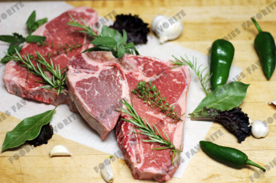 porterhouse steaks - raw