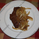 beef liver with sauteed onions