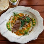Roasted Leg of Lamb with Wilted Kale