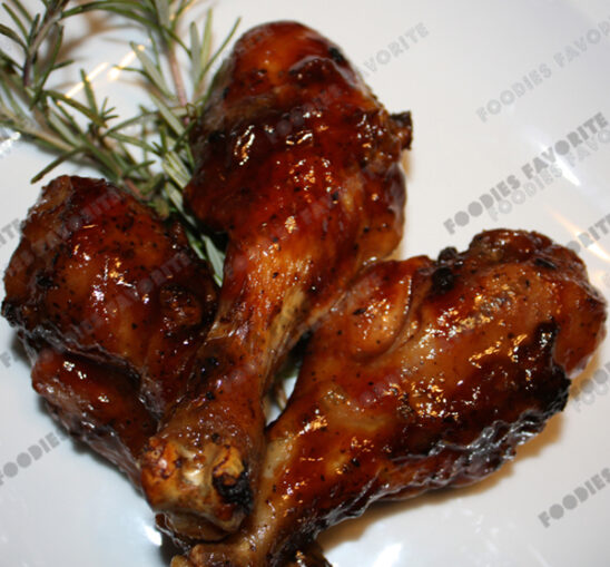 rosemary - honey - bbq drumsticks