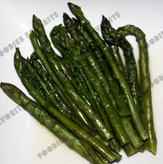 steamed asparagus